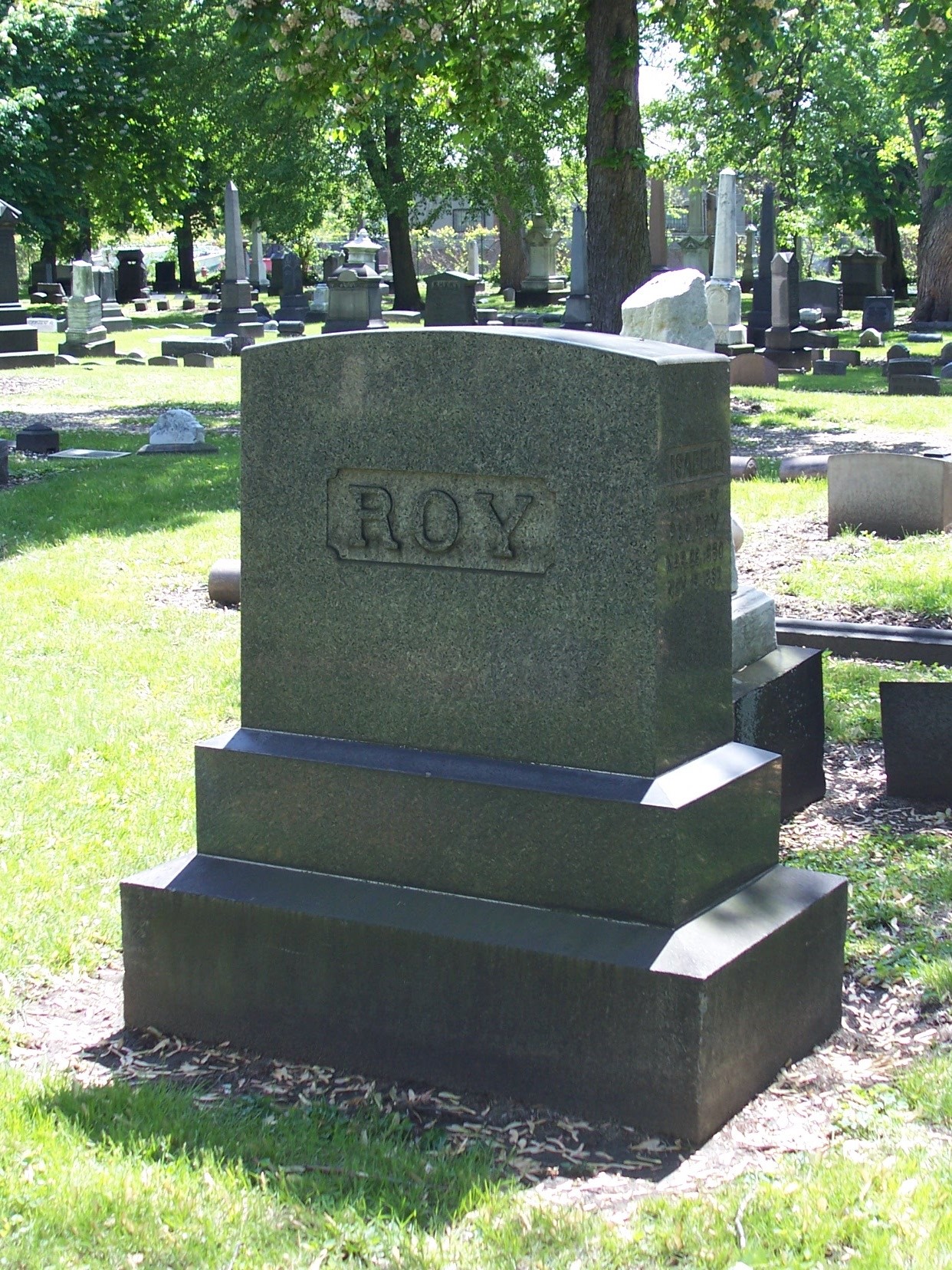 Roy headstone