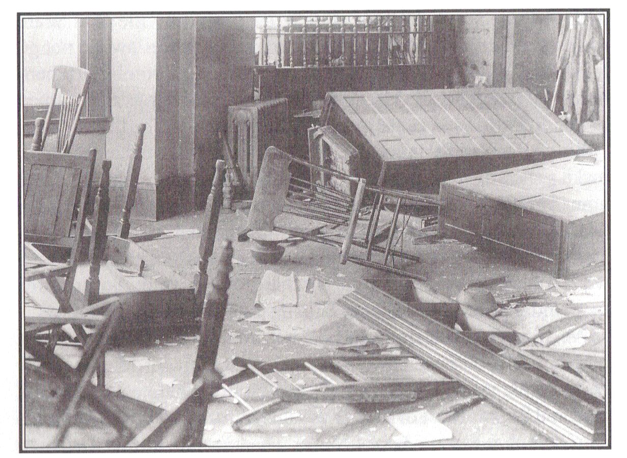 The Socialist Party office after the riots