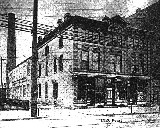 The Baehr Brewery Building circa 1900. The first floor at W. 25th Street was a saloon and the Baehr’s lived above it.