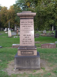Thome headstone